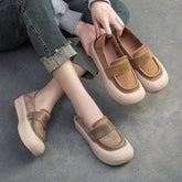 Women Minimalist Leather Flat Casual Shoes Newgew Shoes