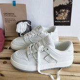 Women's Thick Bottom Korean Style Flat White Women's Shoes Newgew