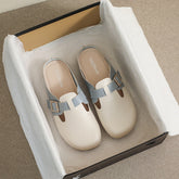 Women Retro Soft Round Head Slippers Newgew Shoes