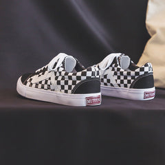 Charming Women's Label Plaid Style Canvas Shoes Newgew
