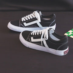 Charming Women's Label Plaid Style Canvas Shoes Newgew