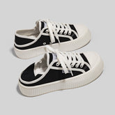 Cool Durable Classic Women's Thick-soled Two-step Canvas Shoes Newgew
