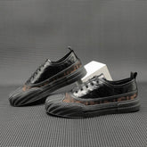 Men Minimalist Breathable Leather Flat Casual Shoes Newgew Shoes