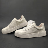 Men Fashion Minimalist Solid Leather Flat Casual Shoes Newgew Shoes