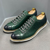 Men Retro Figured Leather Casual Shoes Newgew Shoes