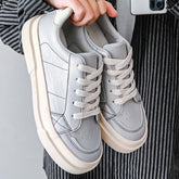 Men Minimalist Fashion Lace-up Flat Casual Shoes Newgew Shoes
