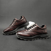 Men Retro Patchwork leather Casual Shoes Newgew Shoes