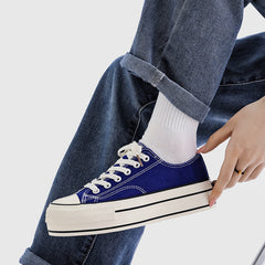 Women's High-low Top Height Increasing Classic Canvas Shoes Newgew