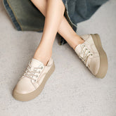 Women Minimalist Soft Leather Flat Casual Shoes Newgew Shoes