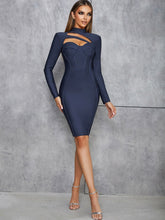 Hollow Backed Long Sleeve Dress Newgew Dresses