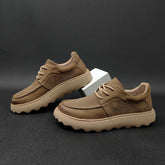 Men Minimalist Hollow Leather Breathable Casual Shoes Newgew Shoes