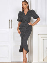 Fitted Ruffle Hem Dress Newgew Dresses