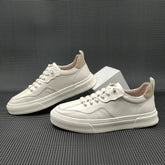 Men Minimalist Fashion Leather Flat Casual Shoes Newgew Shoes