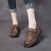 Women Handmade Soft Leather Retro Casual Shoes Newgew Shoes
