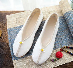 Women's Tendon Bottom Cloth Plain Tea Clothes Canvas Shoes Newgew