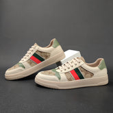 Men Fashion Patchwork Stylish Flat Casual Sneakers Newgew Shoes