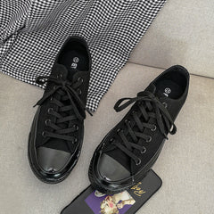 Comfortable Women's Twilight Carbon Black Canvas Shoes Newgew