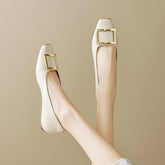 Women Minimalist Fashion Soft Leather Casual Flats Newgew Shoes