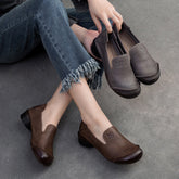 Women Retro Soft Leather Minimalist Casual Shoes Newgew Shoes