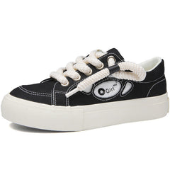 Women's Retro Green Harbor Style Minority White Sneakers Newgew