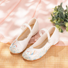 Women's Smoke Summer And Han Elements Mercerizing Satin Canvas Shoes Newgew