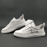 Men Fashion Minimalist Leather Flat Casual Shoes Newgew Shoes
