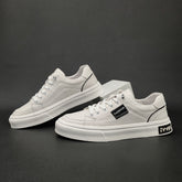 Men Stylish Minimalist Leather Flat Casual Shoes Newgew Shoes