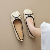 Women Minimalism Style Soft Leather Flats Newgew Shoes