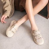 Women Fashion Breathable Velcro Flat Casual Shoes Newgew Shoes