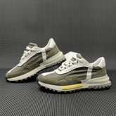 Men Fashion Leather Breathable Soft Casual Sneakers Newgew Shoes