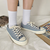 Elegant Fairy Pink Female Korean Board Canvas Shoes Newgew