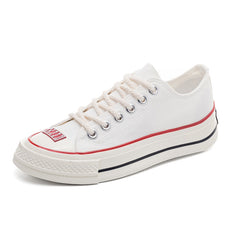 Glamorous Women's White Summer Platform Design Canvas Shoes Newgew
