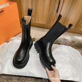 Thick-soled British style Chelsea boots