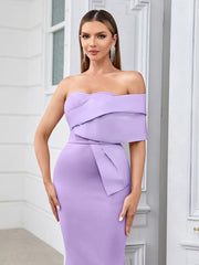 Strapless Patchwork Bodycon Dress Newgew Dresses