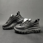 Men Leather Thick Soled Casual Shoes Newgew Shoes