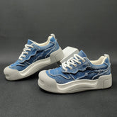 Men Fashion Patchwork Denim Canvas Casual Shoes Newgew Shoes
