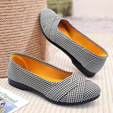 Women's Sole Ceremonial Polyurethane Old Cloth Low-cut Canvas Shoes Newgew