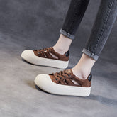 Women Minimalist Fashion Leather Hollow Casual Sandals Newgew Shoes