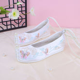Women's Ancient Style Height Increasing Insole Canvas Shoes Newgew