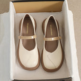 Women Casual Soft Buckle Patchwork Loafers Newgew Shoes