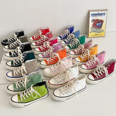 Women's Classic White Black Board Korean Style Canvas Shoes Newgew