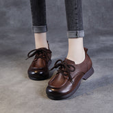 Women Retro Soft Leather Handmade Casual Shoes Newgew Shoes