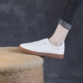Women Soft Leather Flat Training Casual Shoes Newgew Shoes