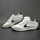 Men Stylish Soft Cowhide Patchwork Flat Casual Shoes Newgew Shoes