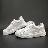 Men Minimalist Leather Patchwork Casual Shoes Newgew Shoes