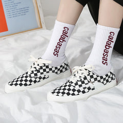 Unique Stitching Vintage Street Snap Canvas Shoes Newgew