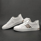 Men Fashion Minimalist Leather Flat Casual Shoes Newgew Shoes