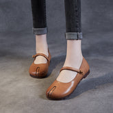 Women Retro Leather Handmade Soft Casual Shoes Newgew Shoes
