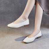 Women Minimalist Soft Leather Casual Flats Newgew Shoes