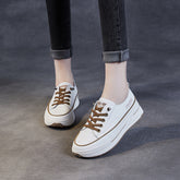 Women Fashion Leather Thick Soled Skate Casual Shoes Newgew Shoes